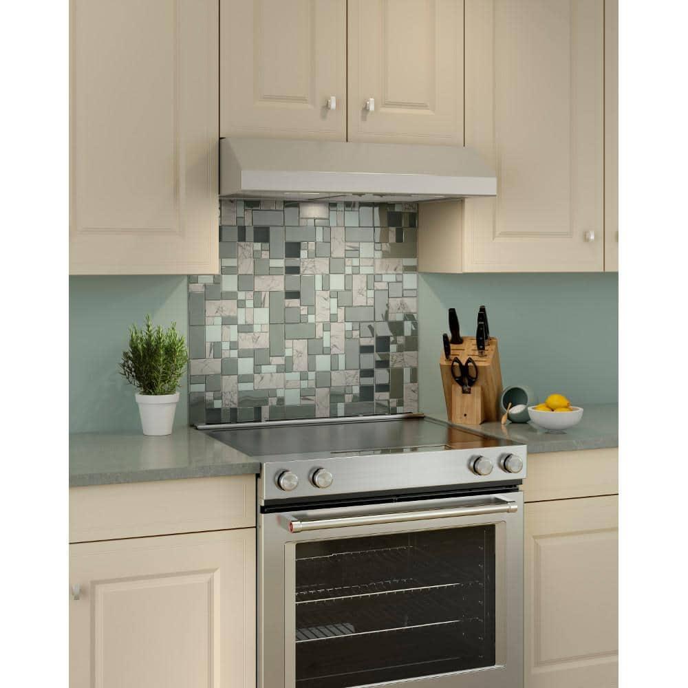 Broan NuTone 30" Stainless Steel 300 CFM Convertible Under Cabinet Range Hood with Mesh Filter