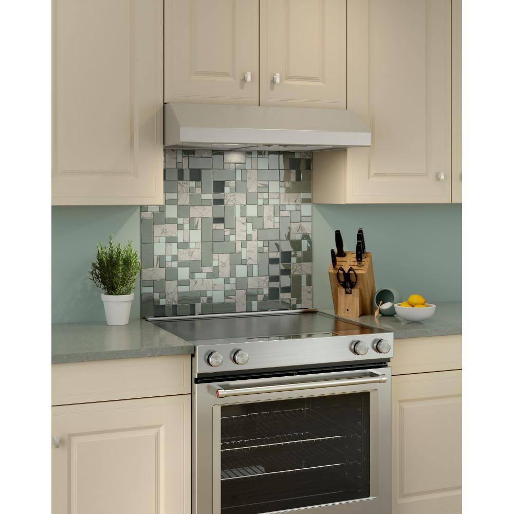 Broan NuTone 30" Stainless Steel 300 CFM Convertible Under Cabinet Range Hood with Mesh Filter