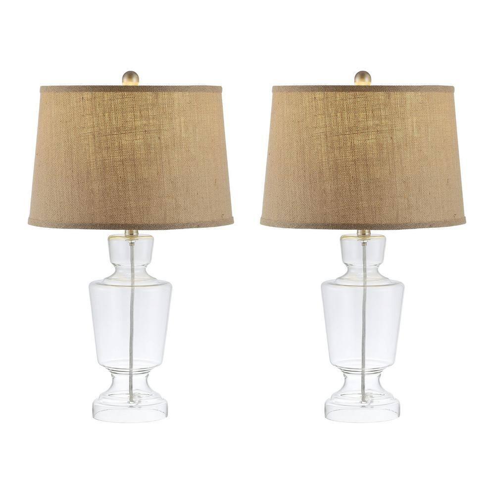 Amby Table Lamp (Set of 2) - 24 Inch Height - TBL4287 - Clear - Safavieh