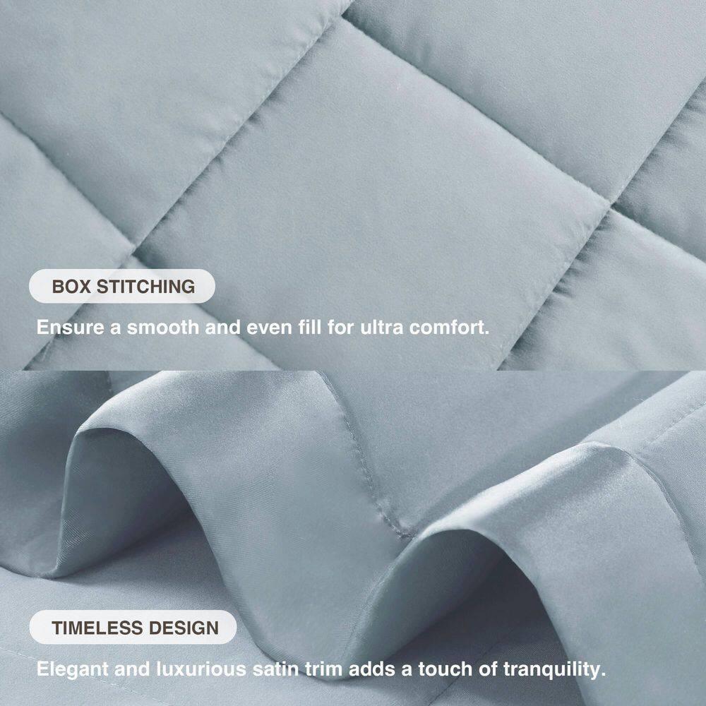 Lightweight Down Alternative Blanket with Satin Trim