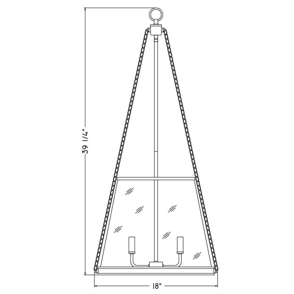 Z-Lite Prescott 4 - Light Pendant in  Matte Black