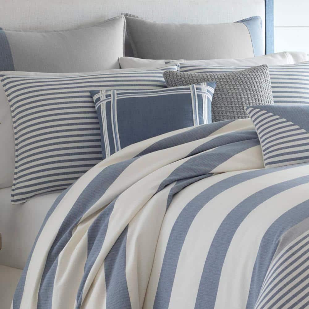 Nautica Nautica Fairwater Blue Cotton Reversible Comforter Set