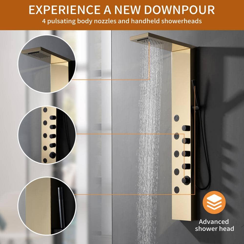 57.99'' Shower Panel with Fixed Shower Head