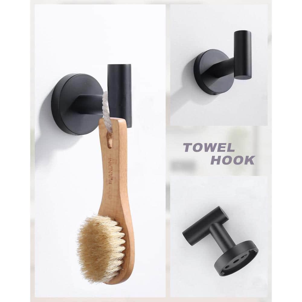 ARCORA AR5210163B 3-Piece Bath Hardware Set With Mounting Hardware With Towel Ring, Towel Hook And Toilet Paper Holder In