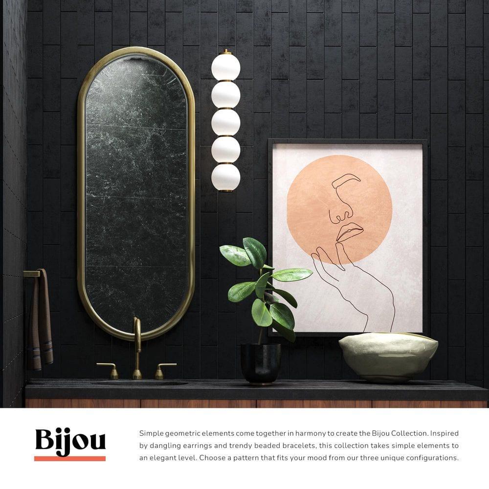 Bijou Elegance Aged Gold LED Globe Pendant Light