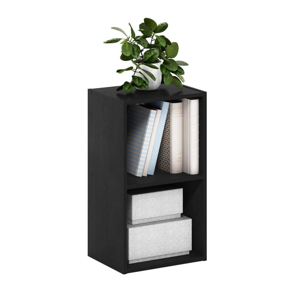 Furinno Pasir 2-Tier Open Shelf Bookcase Blackwood