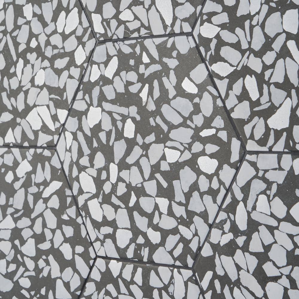 Jurassic Hex 9" Terrazzo Look Porcelain Floor & Wall Tile (8.07 Sq. Ft. / Case)