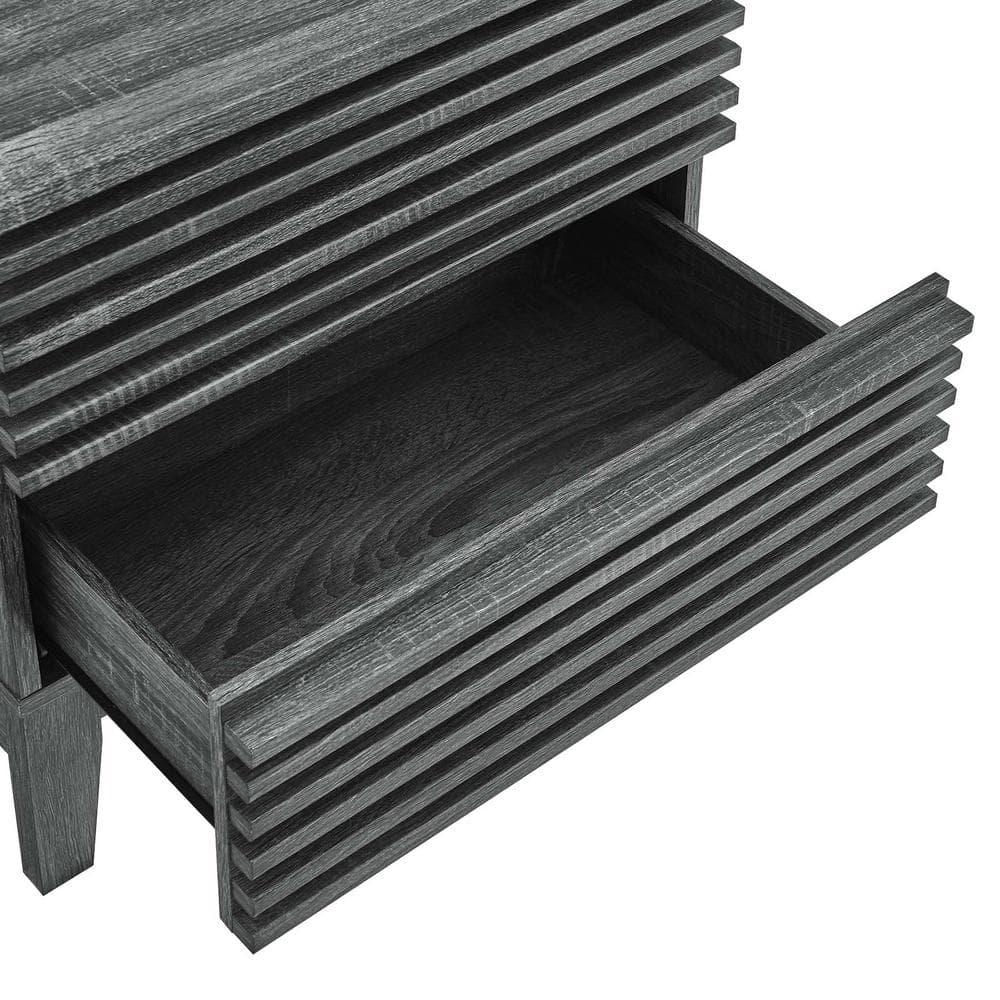 Modway Modway Render Two-Drawer Mid-Century Modern Nightstand