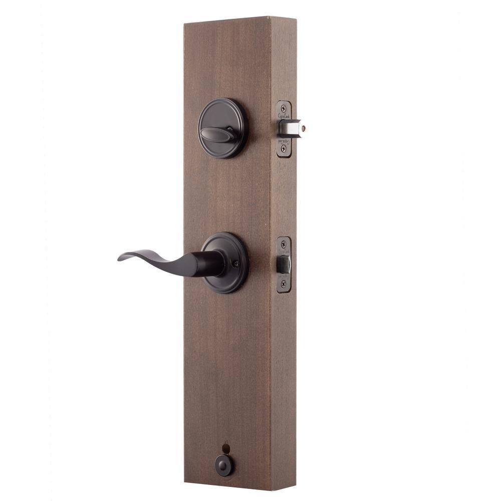 Copper Creek Copper Creek Handleset with Single Cylinder Deadbolt and Copper Creek Door Lever and Colonial Rosette