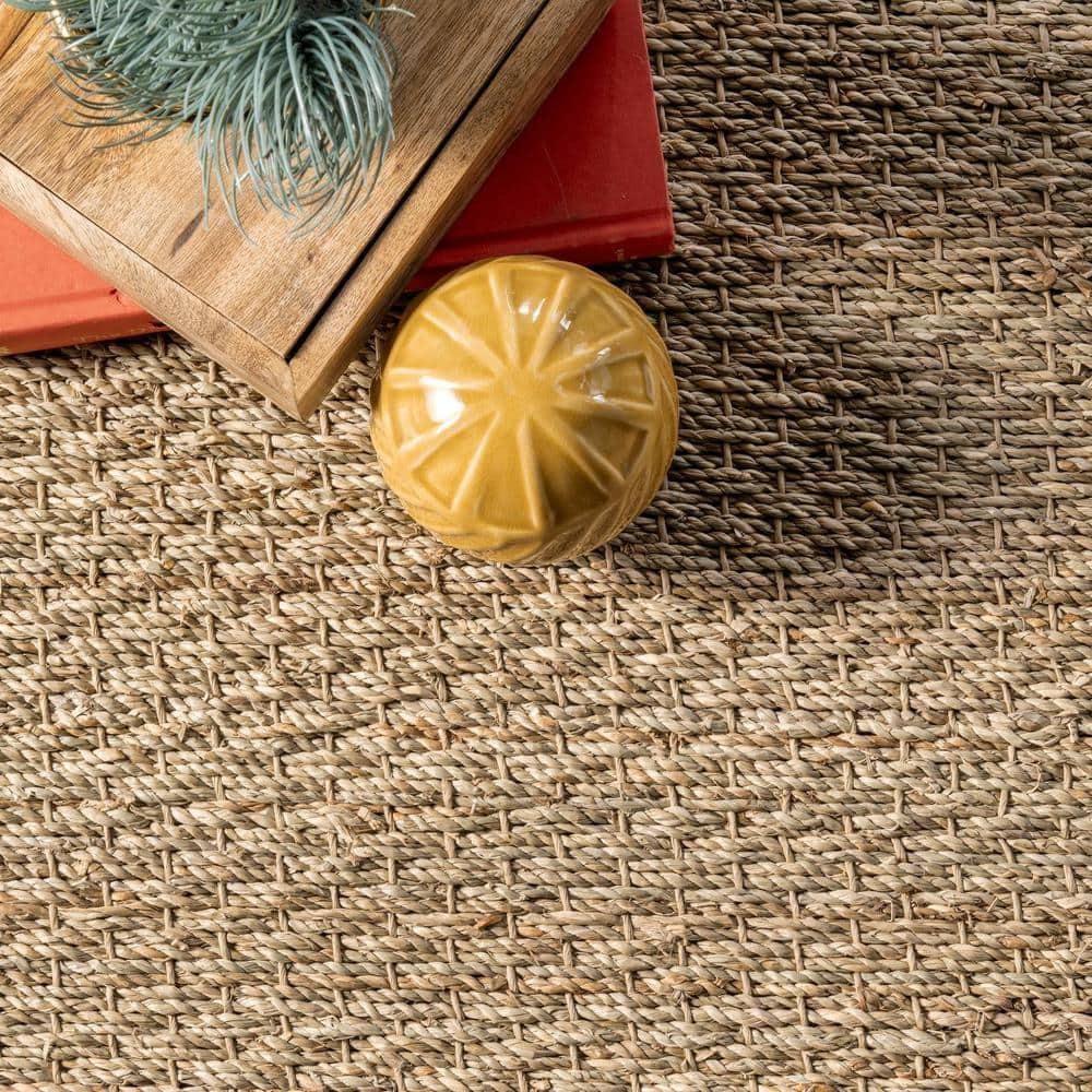 Nuloom Elijah Farmhouse Seagrass Indoor Area Rug, Round 4', Beige