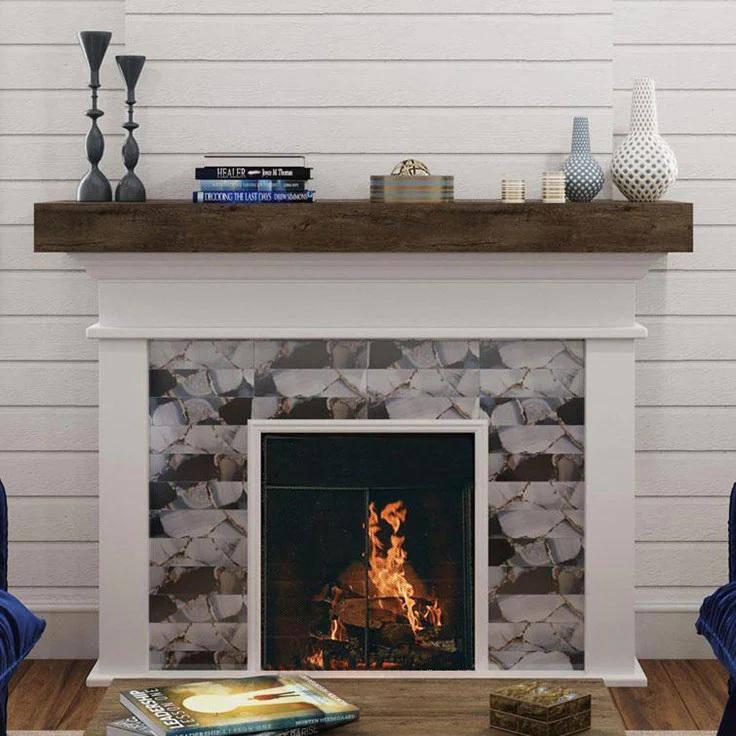 Carnelian 3" x 12" Glass Brick Look Subway Wall & Floor Tile