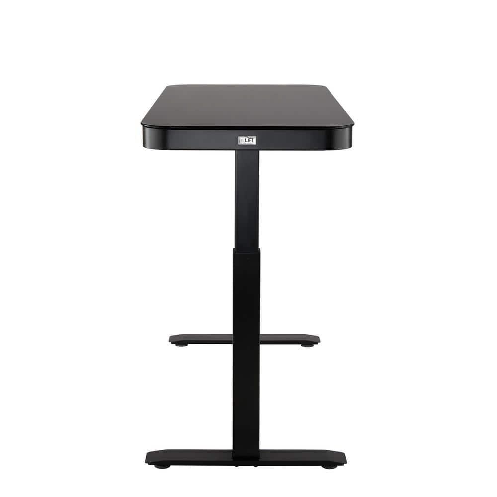 airLIFT 48" W Electric Adjustable Height Tempered Glass Desk