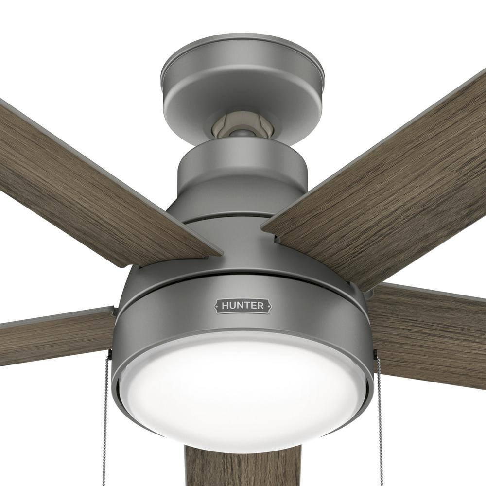 44" Elliston 5 - Blade Standard Ceiling Fan with Pull Chain and Light Kit Included