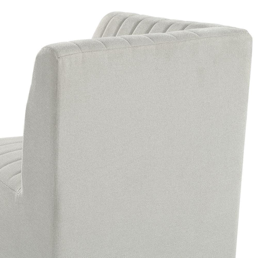 Picket House Furnishings Rizzo Dining Corner Chair in Beige Linen