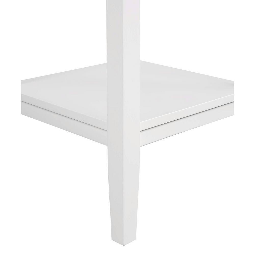 Convenience Concepts Ledgewood End Table, Driftwood / White, 18 in x 18 in x 26 in