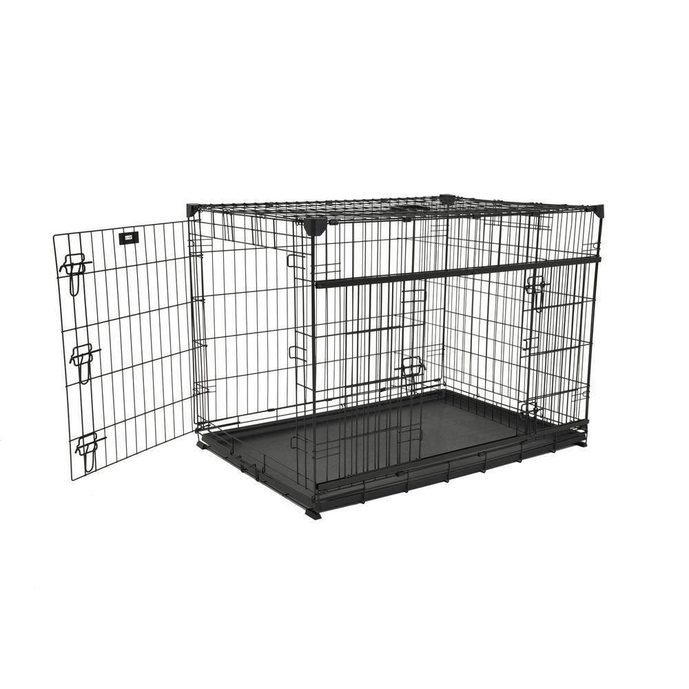 Lucky Dog Sliding Door Crates Pet Crate with Sliding Double Door