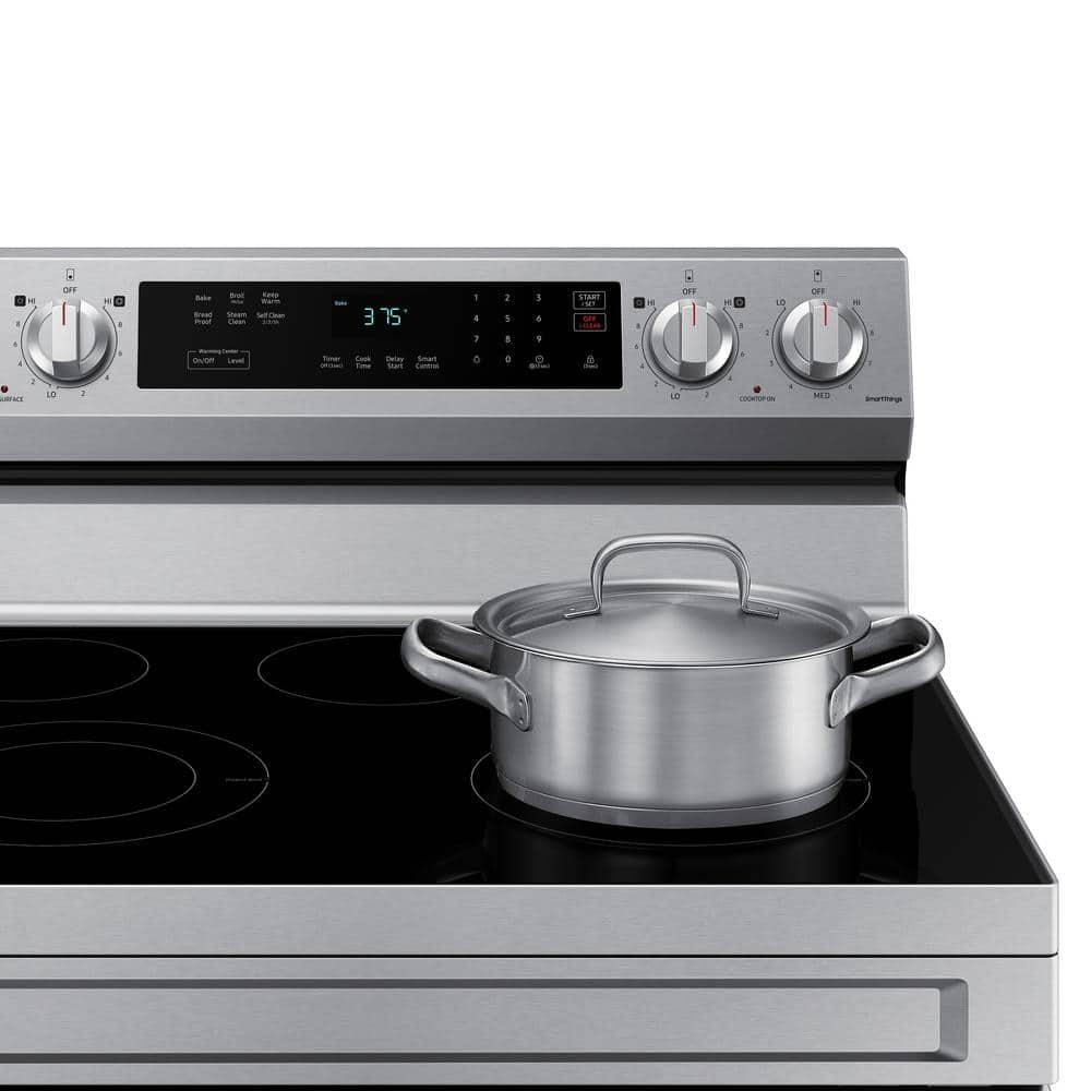 6.3 cu. ft. Smart Freestanding Electric Range with Rapid Boil™ & Self Clean