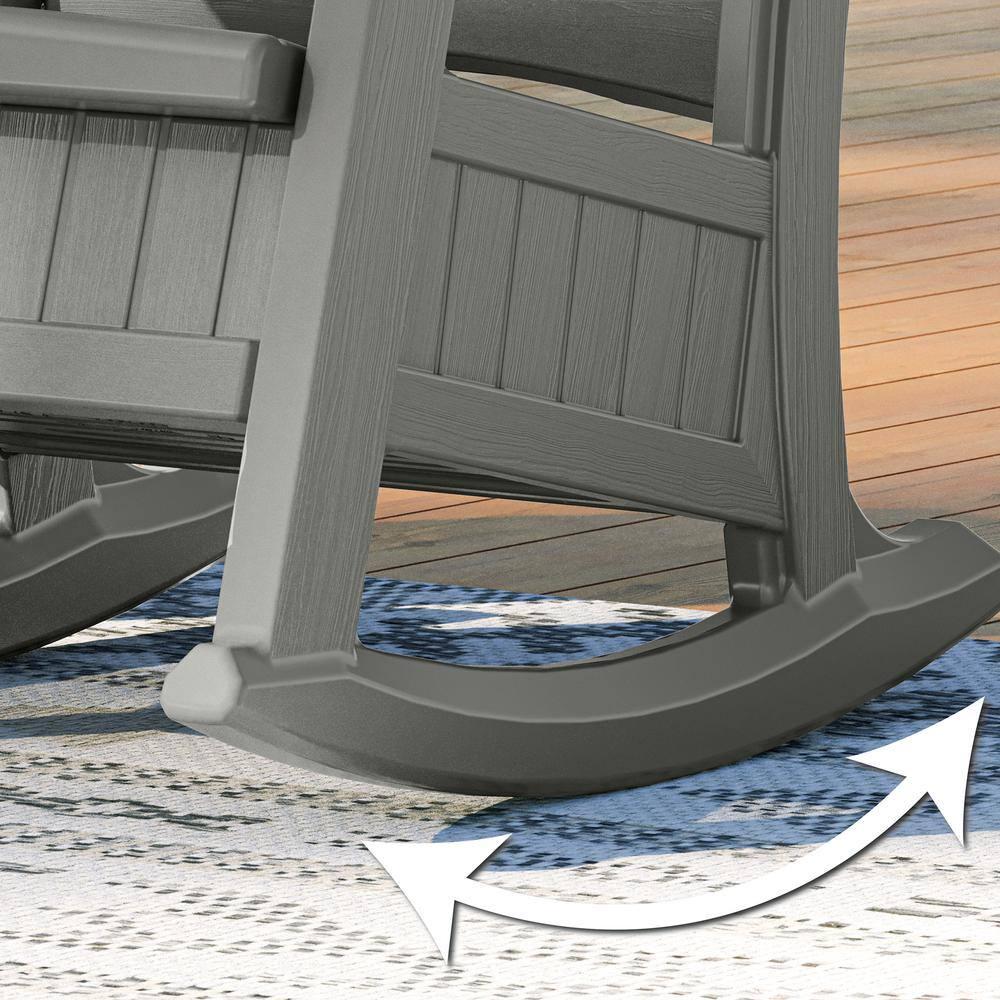 Suncast Suncast Outdoor Rocking Chair with Storage