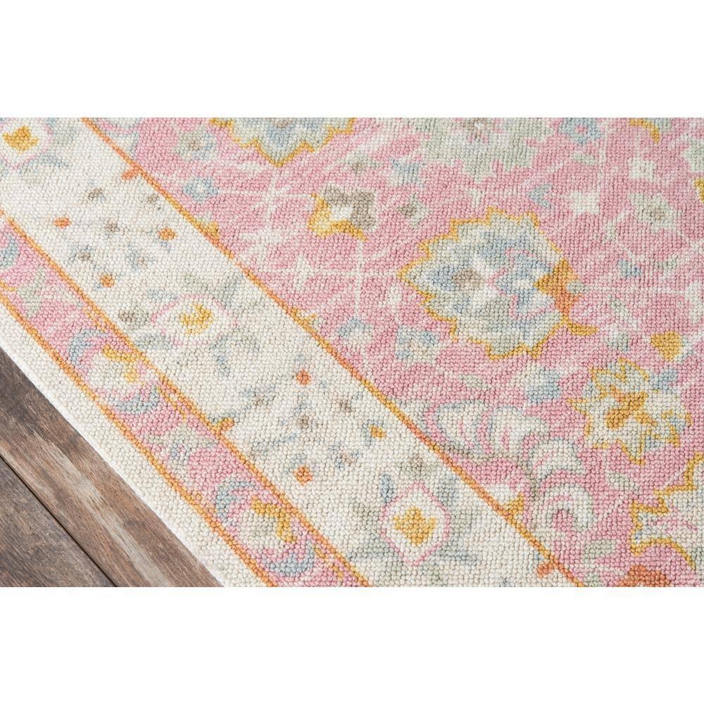 6'6"x9' Anatolia Riylnn Area Rug Pink - Momeni: Wool & Nylon, Bohemian Floral, Low Pile, Machine Made, Indoor Use