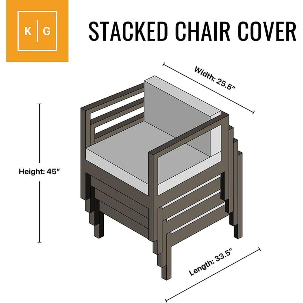 KHOMO Gear - Titan Series - Stackable Chair Cover - Heavy Duty Premium Outdoor Furniture Protector