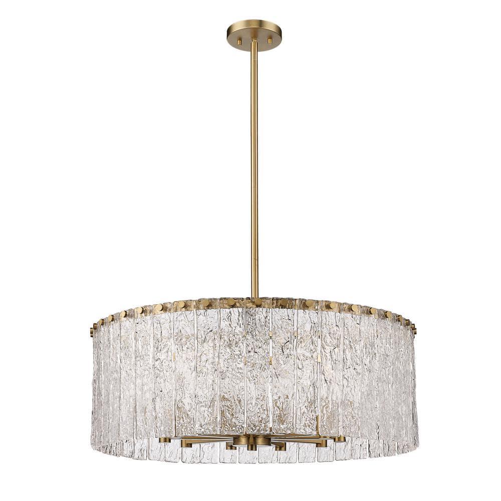 Z-Lite Glacier 10 - Light Chandelier in  Modern Gold