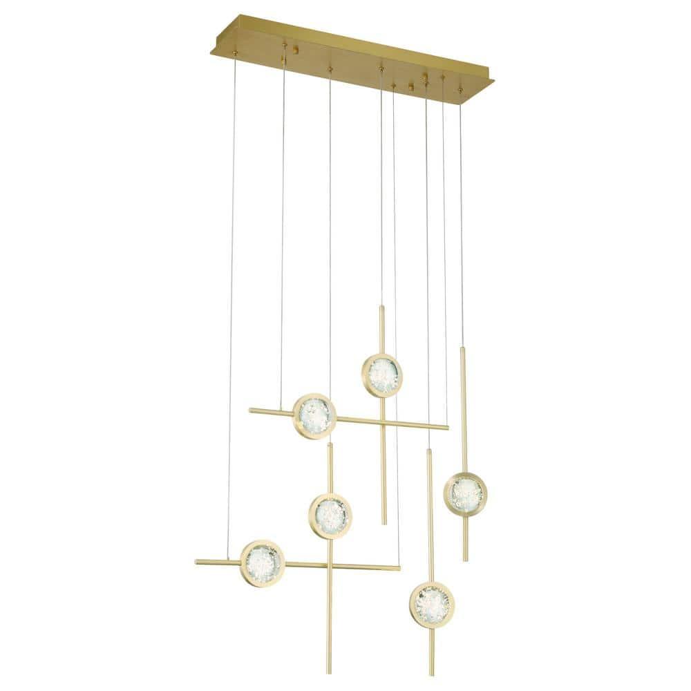 Eurofase Lighting Barletta 6 - Light Chandelier in  Gold