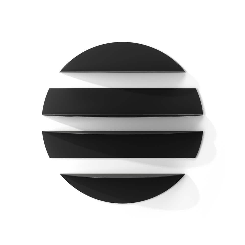 Umbra 4 Piece Circle Metal Floating Shelf