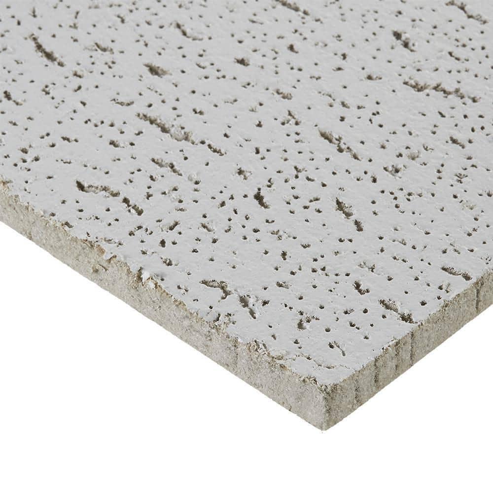 Armstrong 2x2 TEXTURED Acoustic Ceiling Tiles for Suspended Ceiling Grids, 16-tiles per pack, White