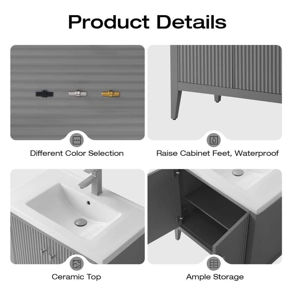 30" Single Bathroom Vanity Set