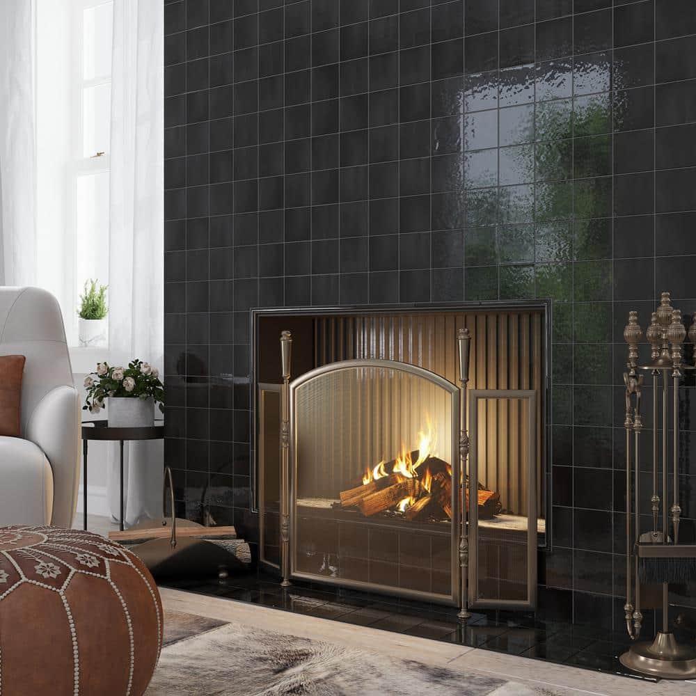 Apollo Tile Silken 3.94 in. x 3.94 in. Glossy Ceramic Square Wall and Floor Tile (6.48 sq. ft./case) (60-pack)