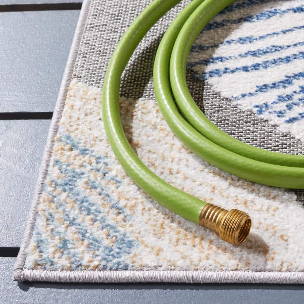 Sarasota SAR110 Power Loomed Area Rug - Beige/Grey - 8'x10' - Safavieh.