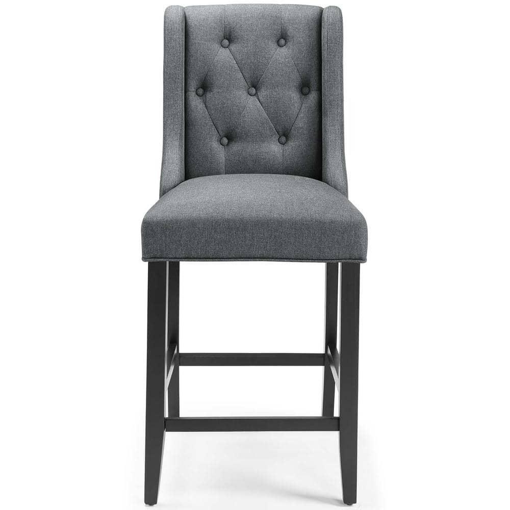 Modway Baronet Tufted Button Upholstered Fabric Stool