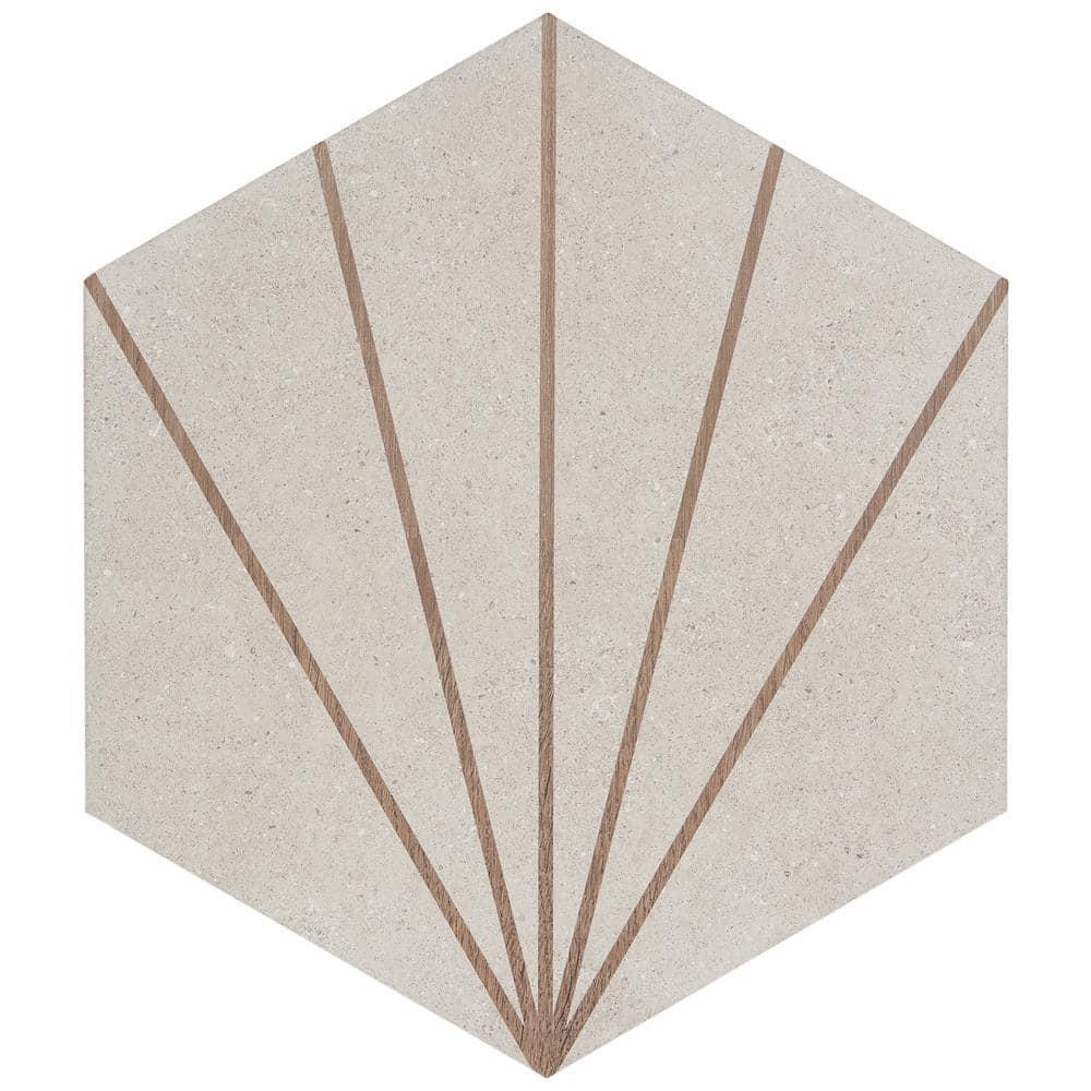 Arbor Hex Beams 13" x 14.5" Porcelain Wall & Floor Tile (10.51 Sq. Ft. / Case)