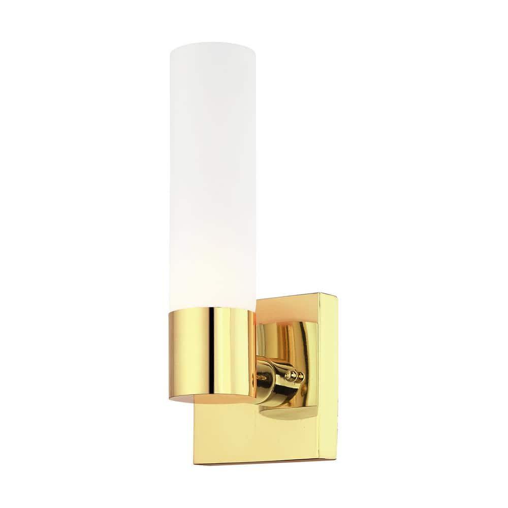 Livex Lighting Aero 1 - Light Sconce in  Polished Brass