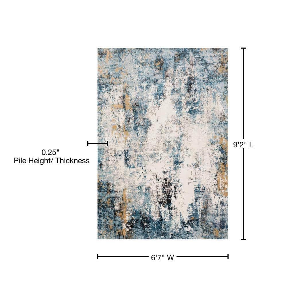 Loloi II Alchemy Abstract Denim / Ivory Area Rug