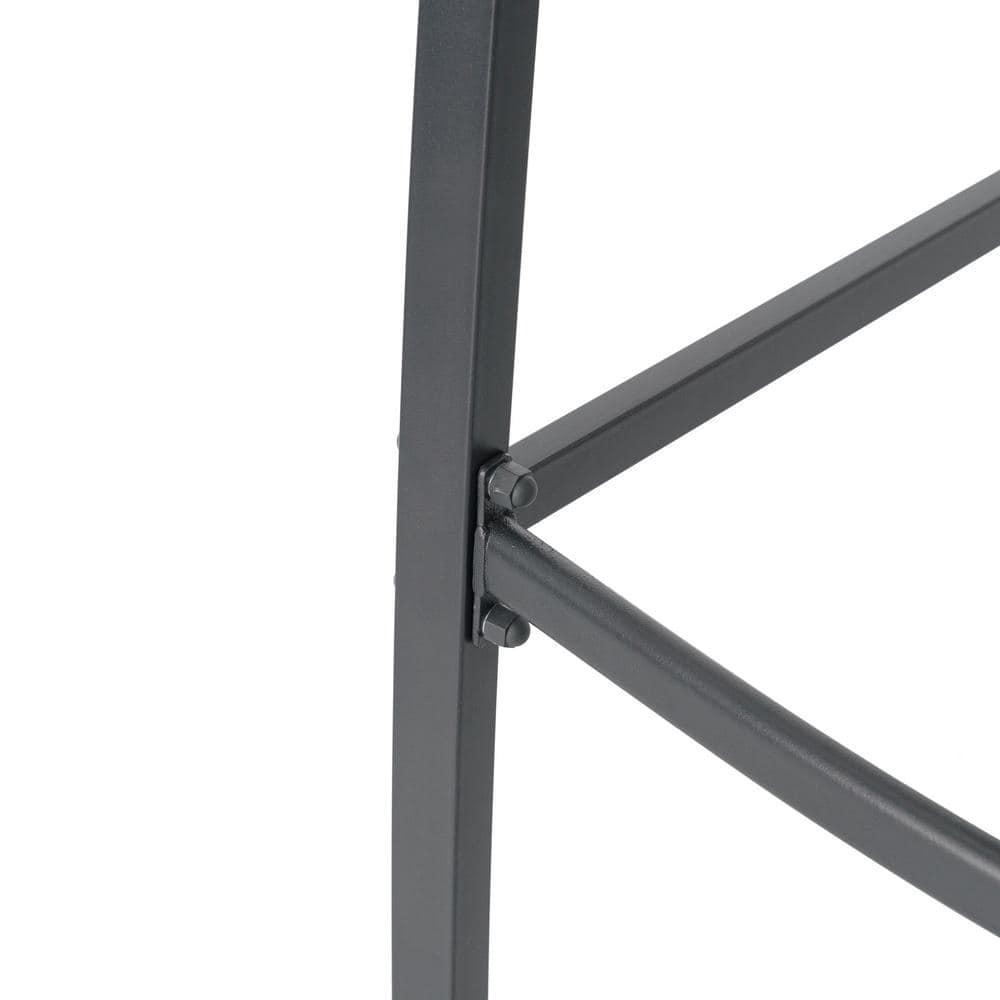 Crestlive Products Lightweight with Curved Backrest Weather-Resistant Bar Stools Set of 2, Earth