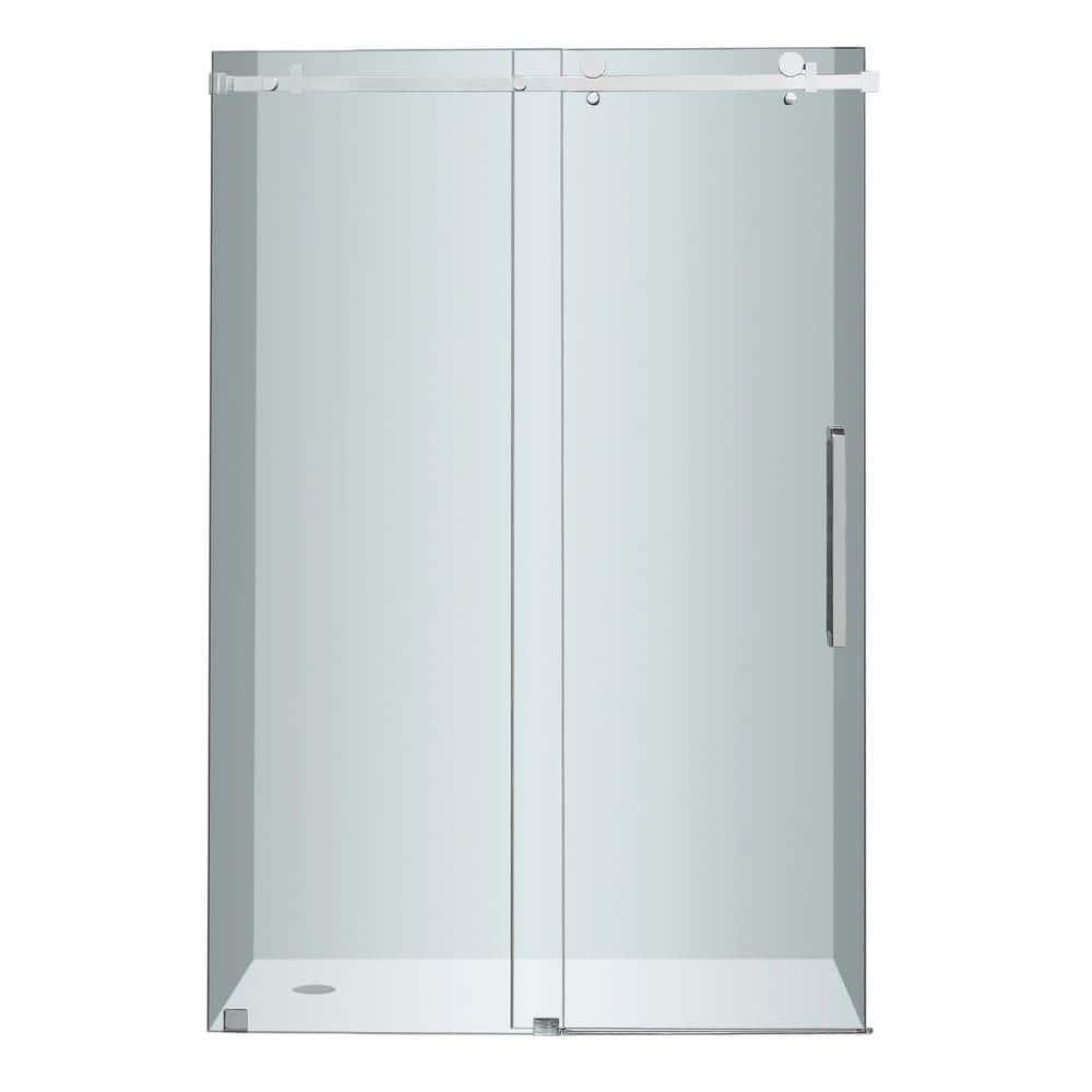 Moselle 75" H Single Sliding Frameless Shower Door