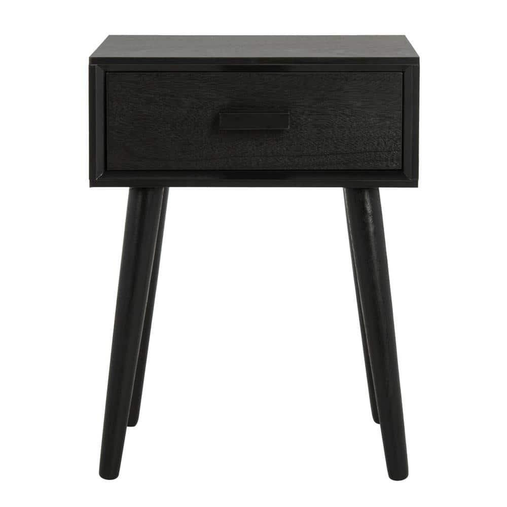 Lyle 1 Drawer Side Table - Black - Safavieh.