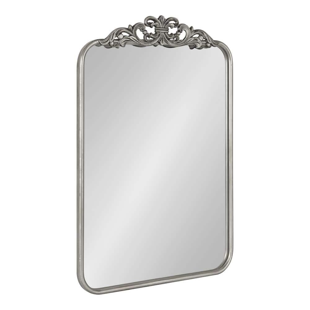 Kate and Laurel Laubry Ornate Framed Wall Mirror, 20x30, Silver