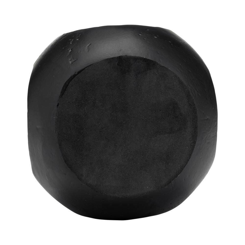 Sagebrook Home Metal 15"h Open Vase, Matte Black