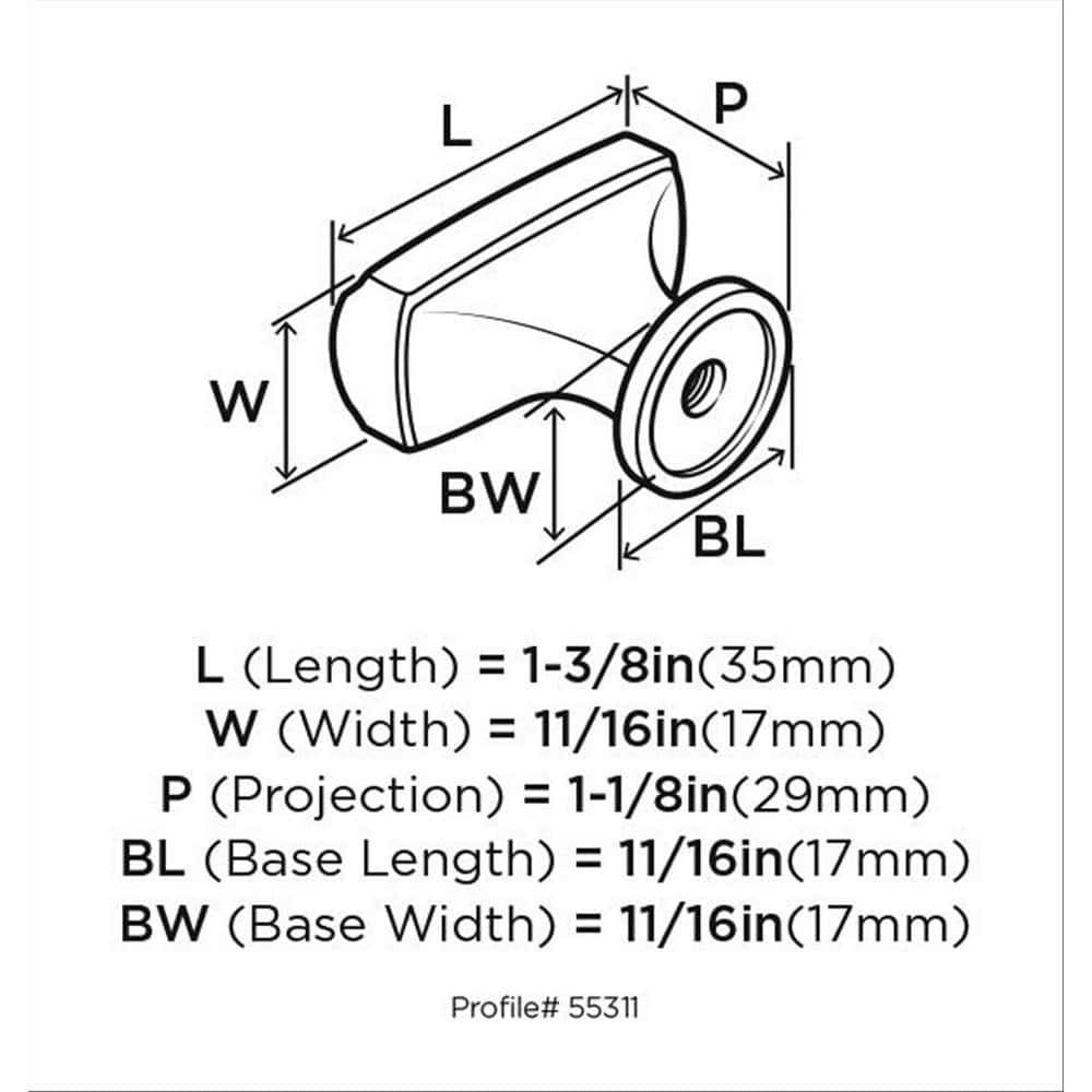 Highland Ridge 1 1/8" Length Bar Knob