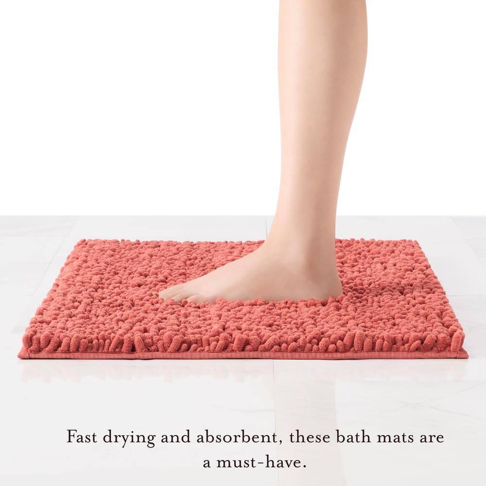 Laura Ashley Laura Ashley Astor Chenille 2 Pieces Non-Slip Bath Mat