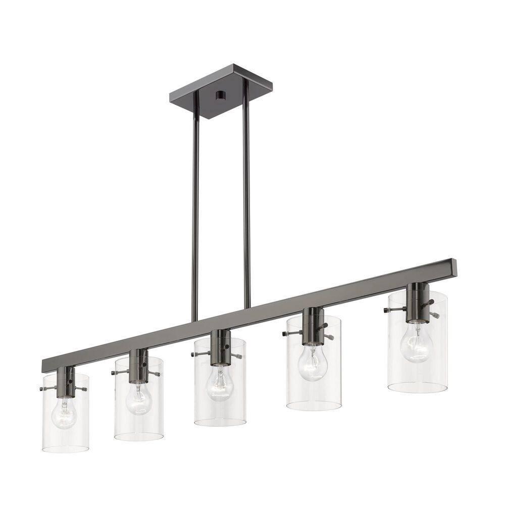 Livex Lighting Munich 5 - Light Chandelier in  Black Chrome