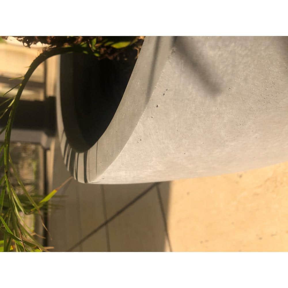 Set of 3 17" Kante Seamless Concrete Planters for Patio & Garden - Rosemead Home & Garden, Inc.