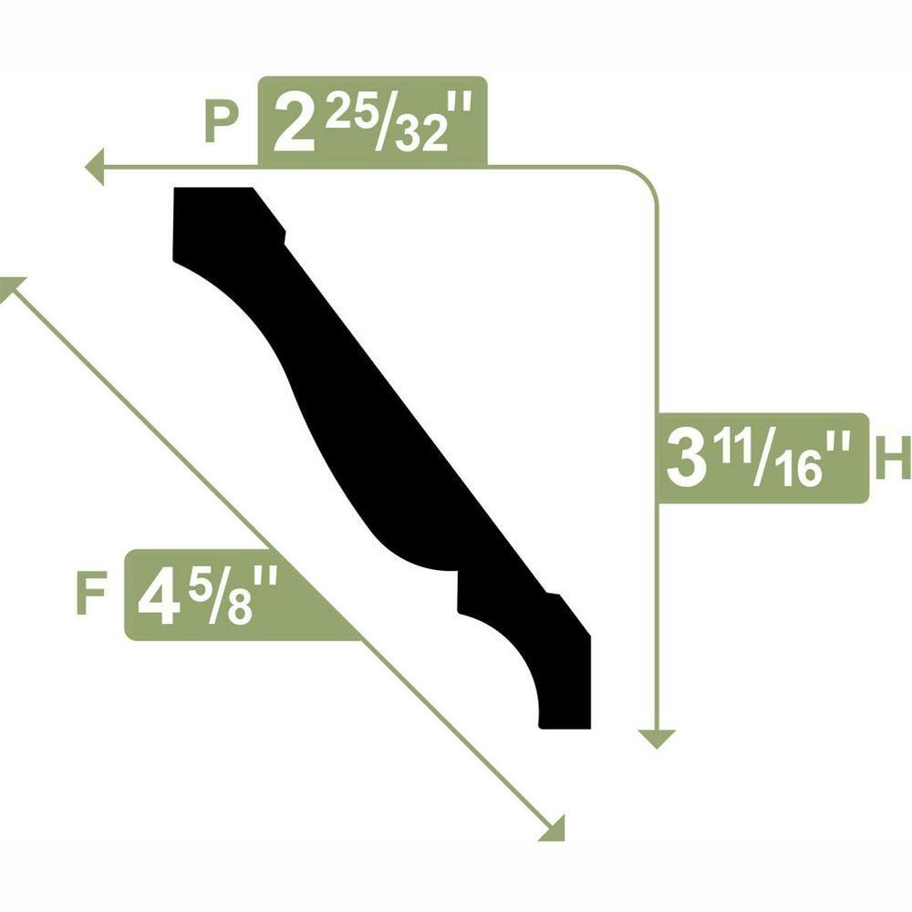 Ekena Millwork Crown Moulding, PVC