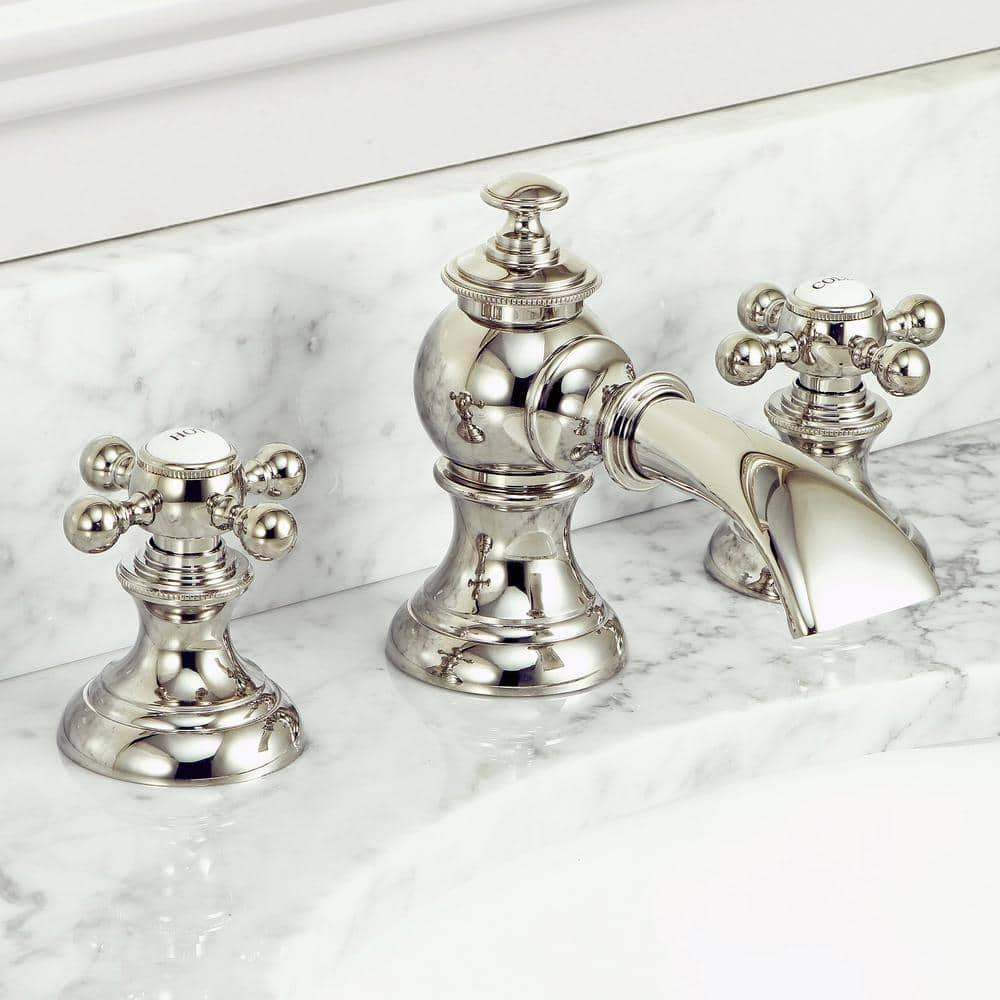 Modern Classic Widespread Bathroom Faucet with Drain Assembly