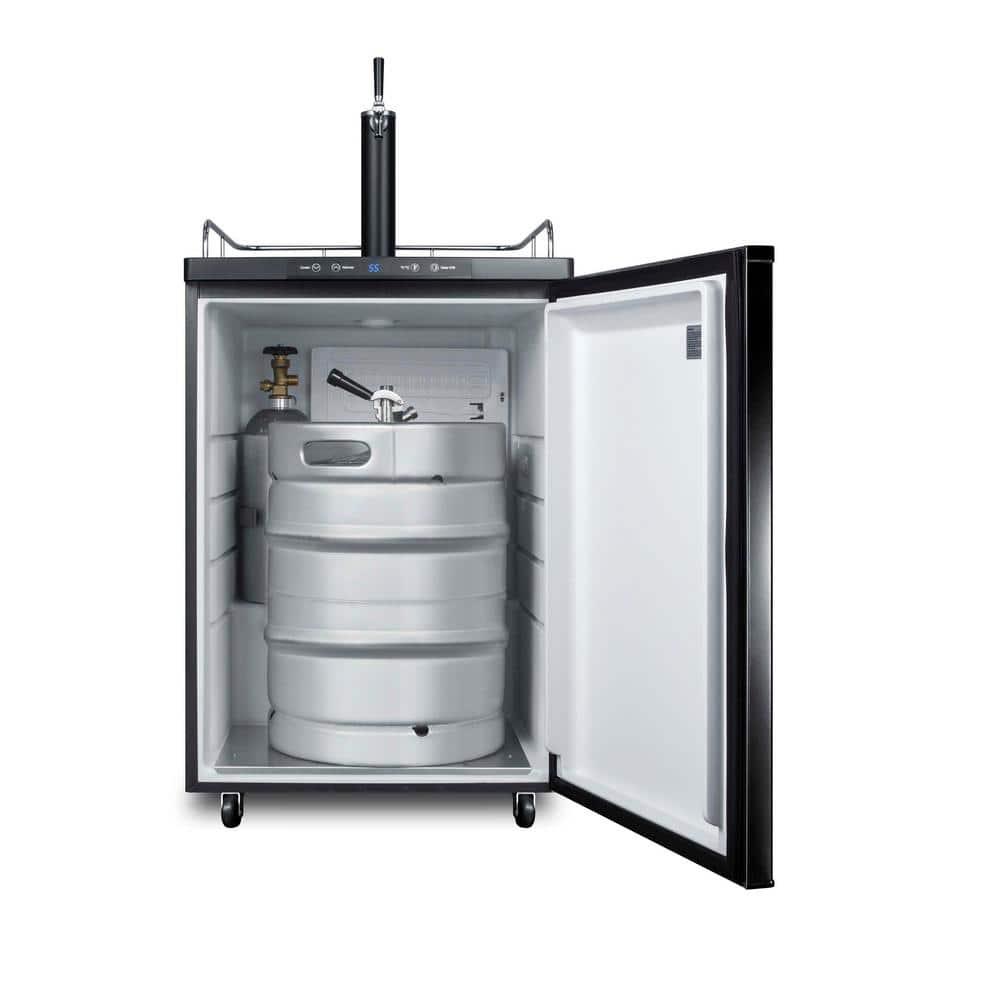 Black Stainless Steel Commercial Beer Dispenser with Single Tap