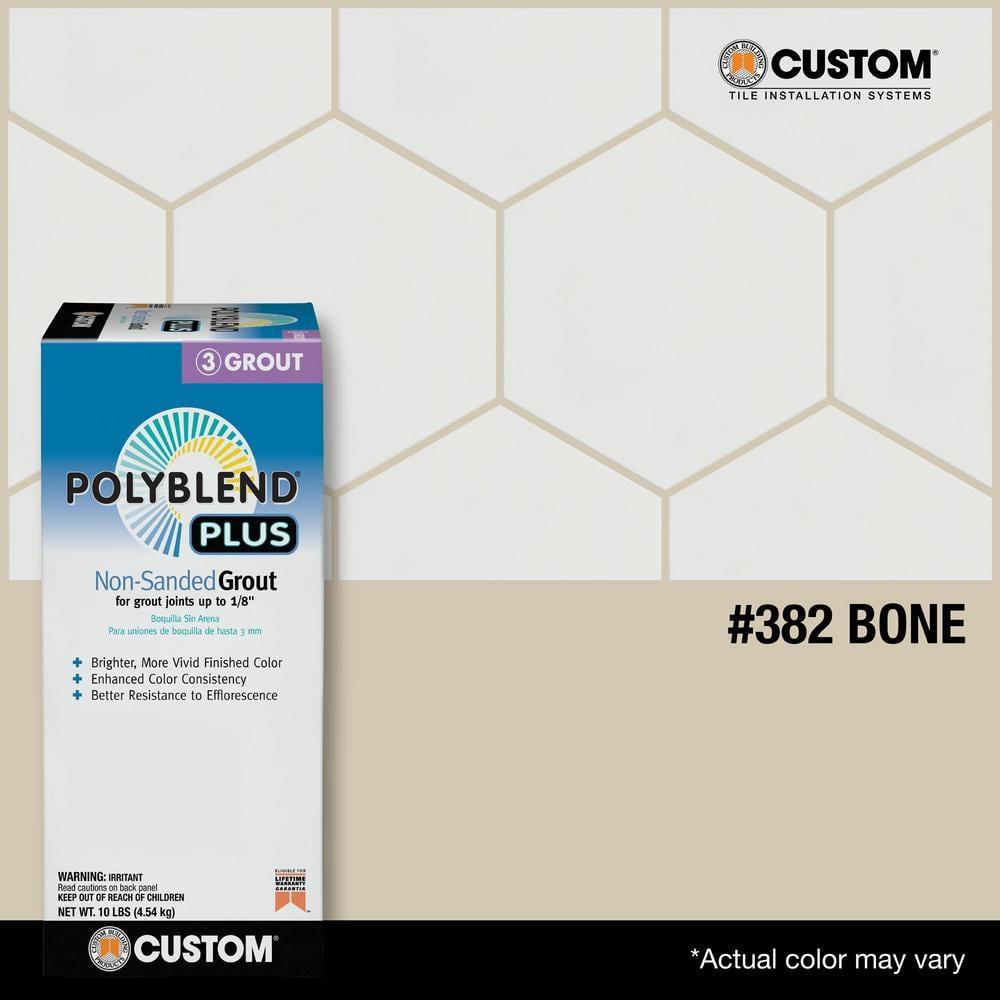 Custom Building Products 104018 10 lbs Bone Polyblend Plus Non Shrink Grout