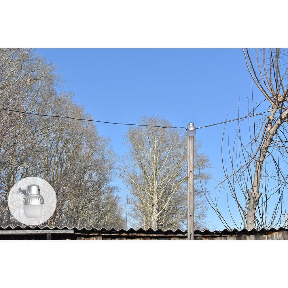 2 - Head LED Hardwired Dusk to Dawn Outdoor Security Flood Light