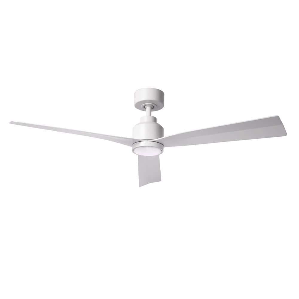 52" Smart Home Compatible 3 Blade Smart Ceiling Fan with Remote